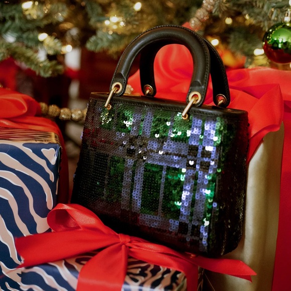 J. McLaughlin | Mathilde Sequin Handbag in Black Watch - Picture 3 of 3